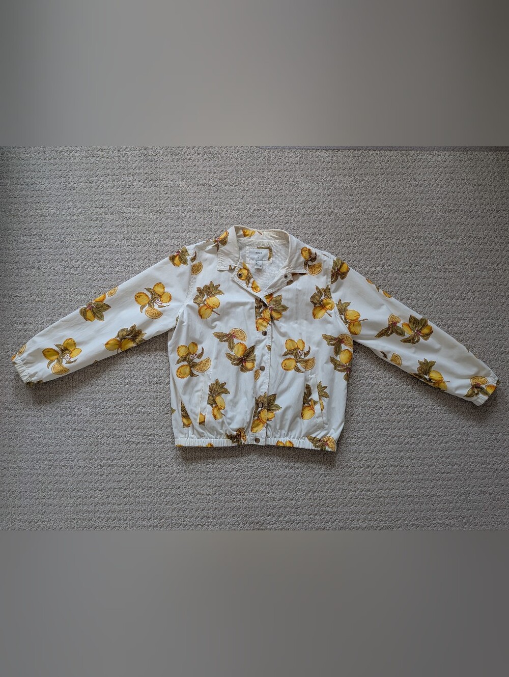 Fun Fruit Patterned Light Spring Jacket